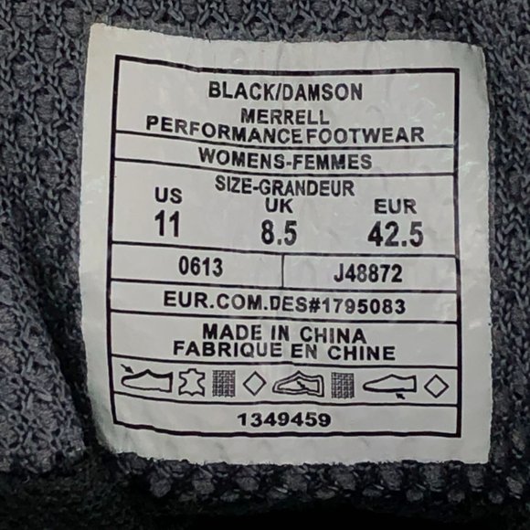 Merrell Women's 11 Siren Sport 2 Damson Black Purple Q-Dry Hiking Shoes J48872 - Picture 12 of 12